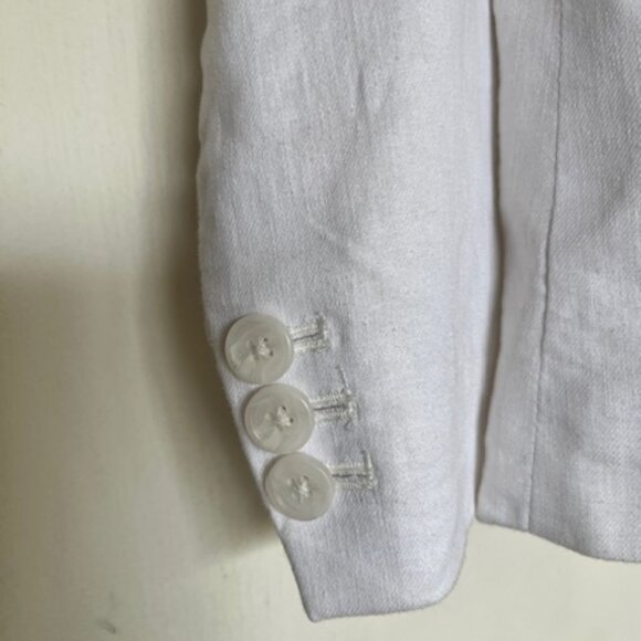 BANANA REPUBLIC White Blazer - Size 4 - Picture 5 of 7